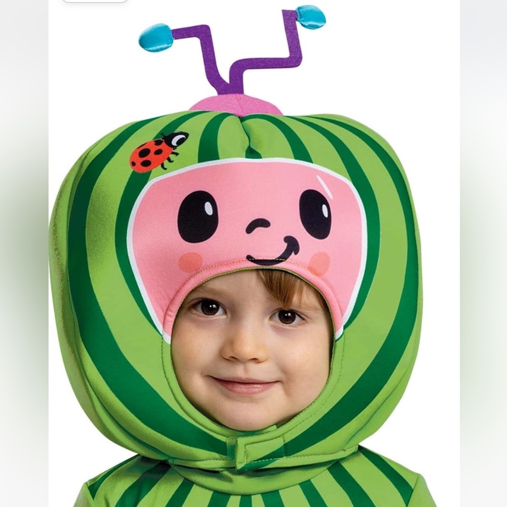 Official Cocomelon Baby Costume Onesie and Watermelon Headpiece size 6-12 months - Picture 3 of 7